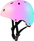 Skiennix Adjustable Kids Bike Helmet - Color Gradient Design for Ages 3-14 | Perfect for Biking & Skating
