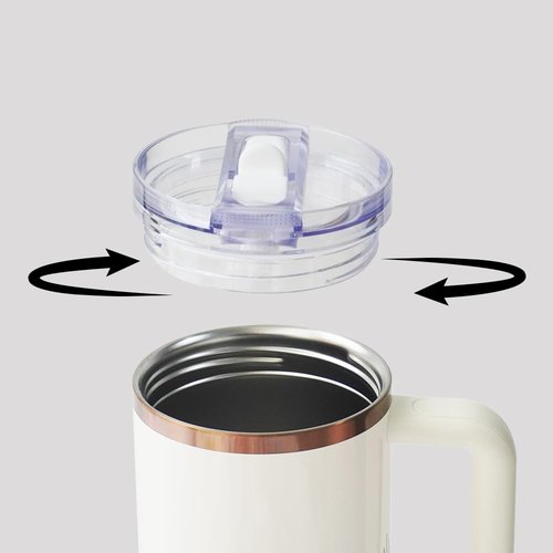 Dreamfocus 40 oz Leak Proof Flip Straw Lid Replacement for Stanley 40 oz Quencher H2.0 and ProTour Tumbler