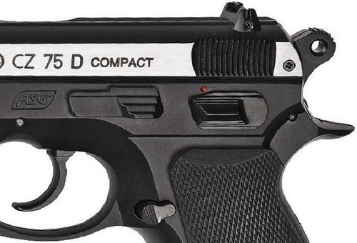 ASG CZ 75D Compact .177 Caliber Steel BB Gun - Non-Blowback Air Pistol with Magazine