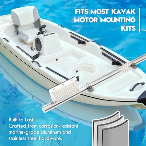 Heavy Duty Aluminum Kayak Trolling Motor Mount Kit with Adjustable Bracket