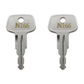 N166 Errebi Key Replacement for Thule Ski,Cargo Box,Roof,Crossbars and Carrier Racks,Thule Car Rack Replacement Key - Codes N166 [2 pcs]