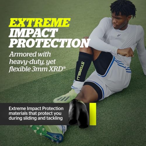 Storelli Unisex Impact Sliders Black S - Protective Soccer & Sports Undershorts