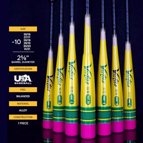 Victus Vibe Baseball Bat - 25 Inch / 14 Ounce Aluminum Tee Ball Bat - -11 Drop, USA Certified