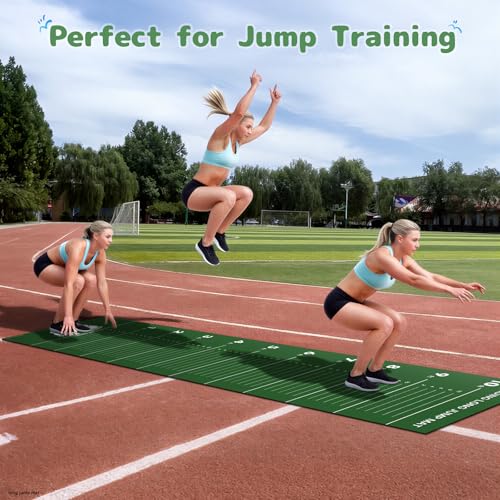 Indoor Long Jump Measurement Mat for PE & Track Training - 12 ft