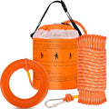 Water Rescue Throw Line Bag 50FT Reflective Rope Emergency Kayak Canoe Safety Gear