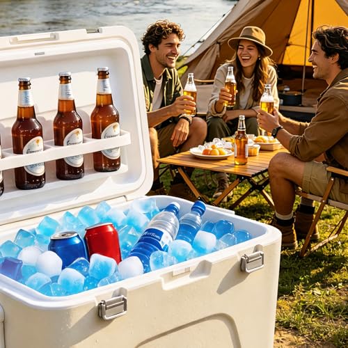 DGB 300 Pack Reusable Ice Cubes - Non-Melting Plastic Chilling Cubes for Drinks & Coolers