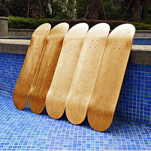 Maple Skateboard Decks Double Tail 8" x 31.75" Light Deck with Grip Tape - 1 PCS