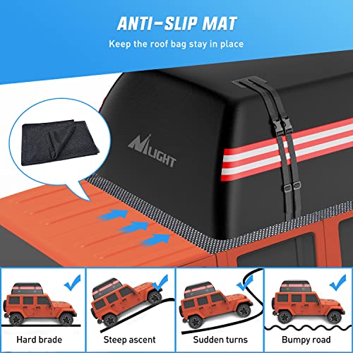 Nilight Car Roof Bag - Waterproof Rooftop Cargo Carrier 21 Cubic Feet - Variation of THIS listing