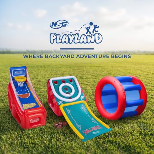 NSG Skee-Ball Inflatable Arcade Game for Kids & Family Backyard Party