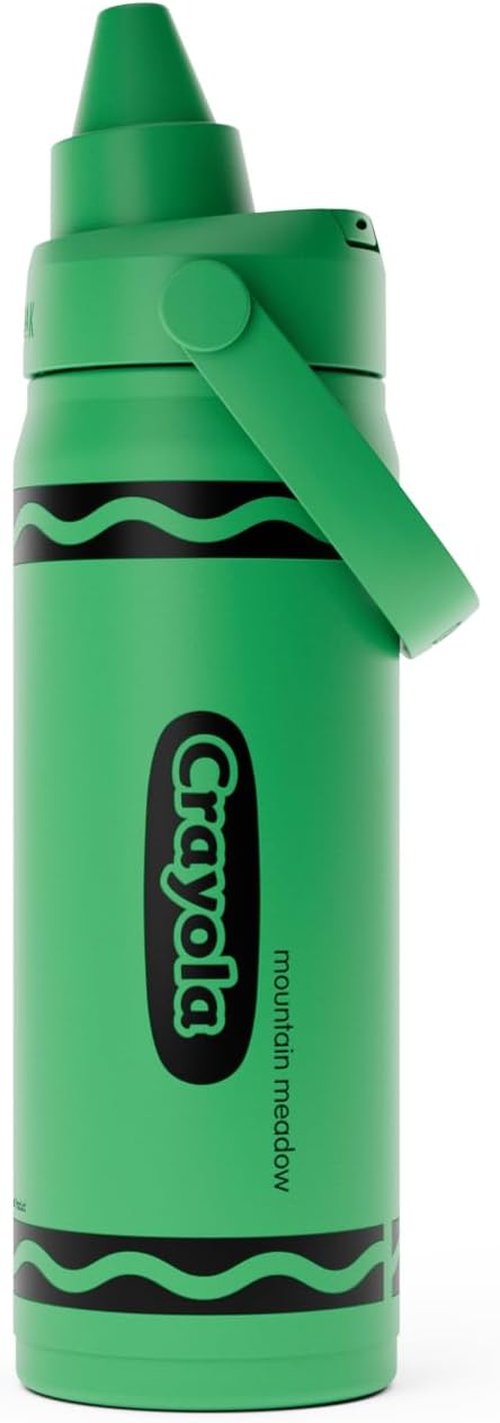 CamelBak Crayola Chug Water Bottle - Insulated Stainless Steel, Limited Edition Mountain Meadow, 16oz