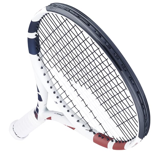 Beginner Tennis Racket - Strung Babolat Boost Drive with Black String & 4 1/4" Grip