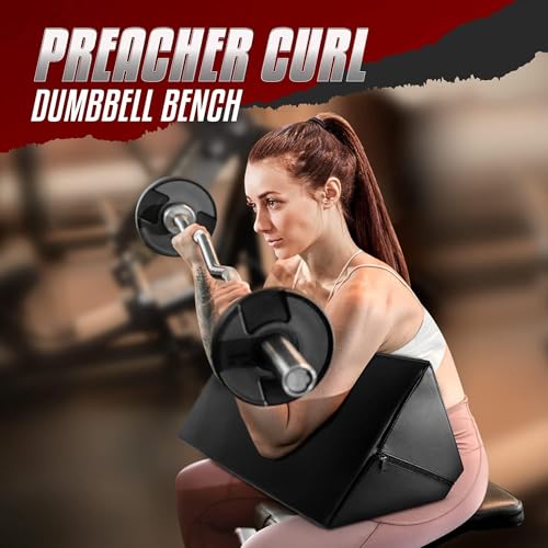 Preacher Curl Pad for Arm and Bicep Workouts - Space-Saving Design