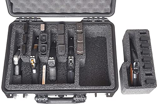 Case Club Waterproof 5-Pistol & 20-Mag Magazine Storage Case, Gen 3, Standard Version