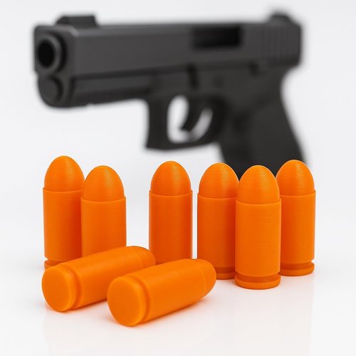 .40 S&W Snap Caps | Inert Dummy Rounds for Dry Fire Training - Durable & Reusable - High Visibility - 5/10/20 Pack