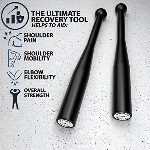 Synergee 10lb Indian Clubs Pair for Strength & Fitness - Model D