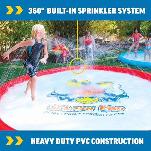 12 Ft Diameter Giant Splash Pad for Kids Water Play - Portable & Durable