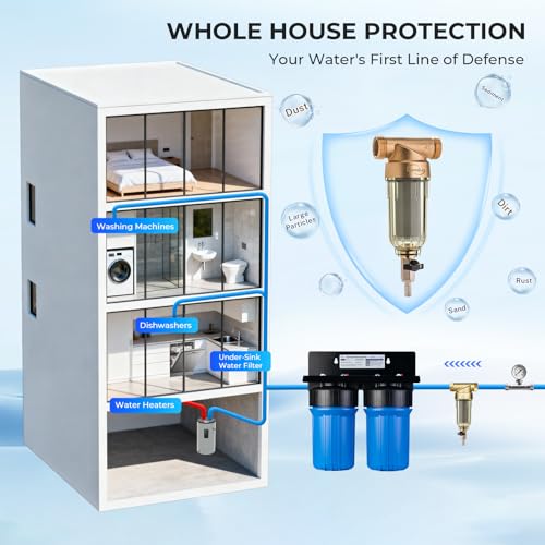 iSpring WSP-100 Whole House Spin Down Sediment Filter - Classic / 100 Micron