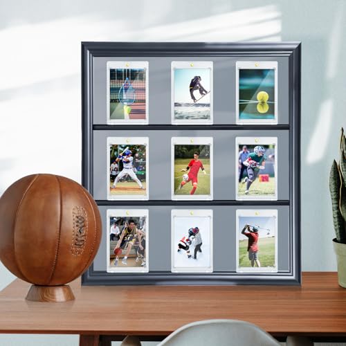 200pcs Magnetic Card Holders with UV Protection, One Touch Closure, 35pt - Unlemoni
