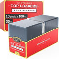 1000 Count Cardboard Gold 35pt Top Loaders for Cards with Penny Sleeves - Professional-Grade Card Protection