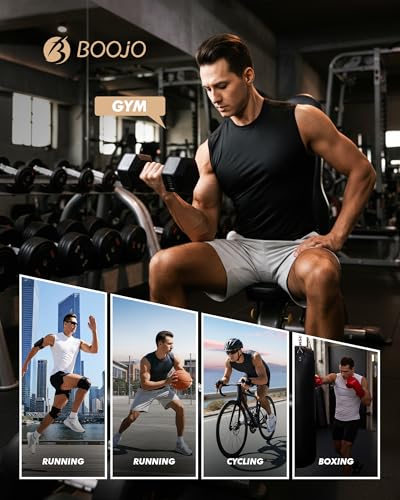 Men's Sleeveless Compression Shirt - Athletic Base Layer for Running