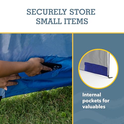 Sport-Brella UPF 50+ 8-Foot Portable Beach Canopy with Side Panels & Wind Flaps