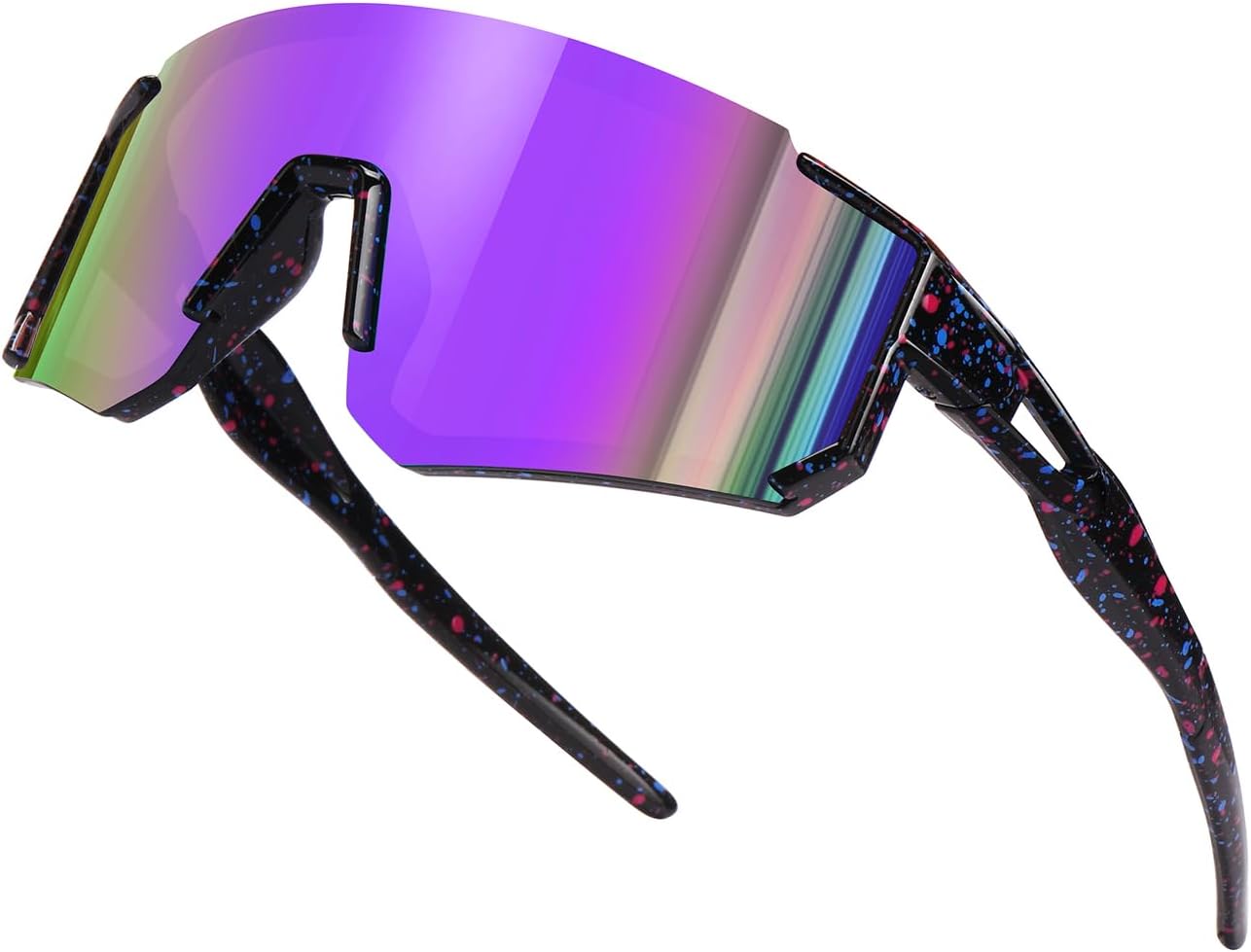 SEKKAF Kids Sunglasses - UV Protection Baseball & Softball Sports Glasses for Boys & Girls