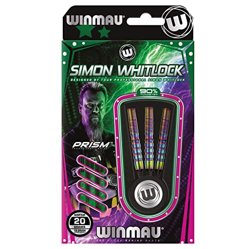 Simon Whitlock Soft Tip Darts Set - 18g Tungsten Barrel, Flights & Shafts Included