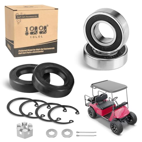 Golf Cart Rear Axle Shaft Bearing and Seal Kit for EZGO 1978-Up TXT RXV