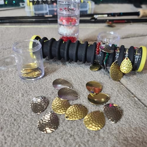 Hammered Brass Colorado Spinner Blades for Walleye, Trout, Salmon, Bass Fishing - #4