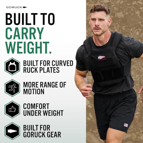 Weighted Rucking Vest for Men and Women - Adjustable, 14-20 lbs L/XL