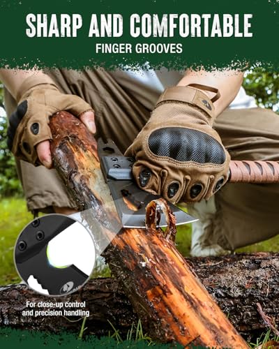 12-Inch Camping Axe and Survival Hatchet with Sheath, Multi-Function Outdoor Tool