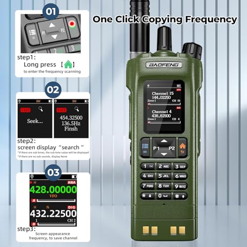 BAOFENG DM32 DM-32UV DMR Radio | Walkie Talkies Long Range | Digital Two-Way Radio | 10W High Power Ham Radio with GPS Positioning | Programming &Type-C Charging | 1PC (2500mAh Battery)