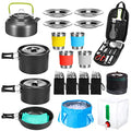 42-Piece Camping Cookware Set for 1-4 People with Pots Pans & Utensils