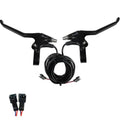 Frdhee Bicycle Brakes Lever, 2 Wires Left & Right E-Bike Bicycle Electric Brake Lever Replacement Parts Waterproof Electronic Brake Lever Set 1 Pair Ebike Brakes