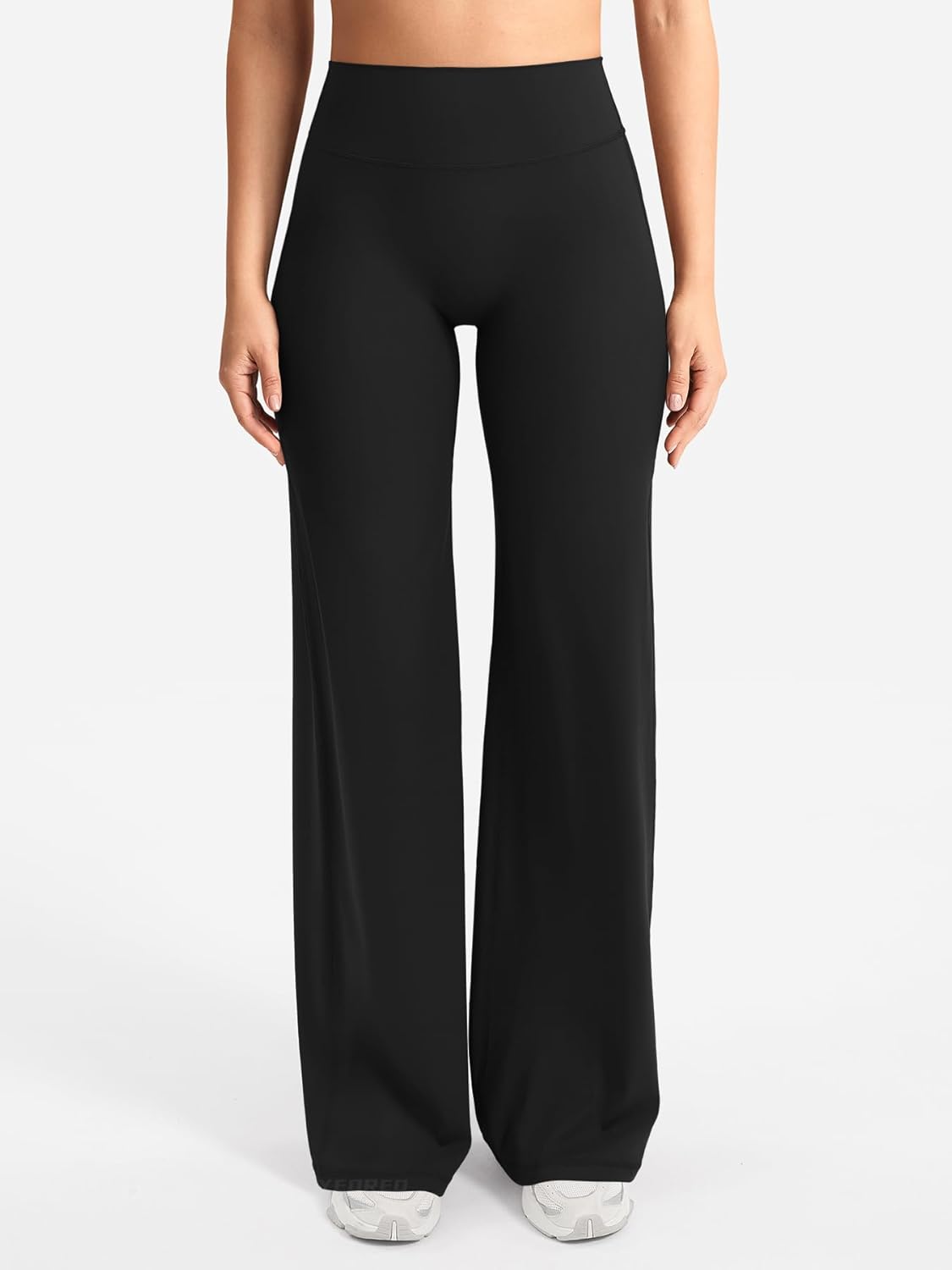 YEOREO High Waist Cargo Leggings for Women - Straight Leg Design with Pockets & No Front Seam