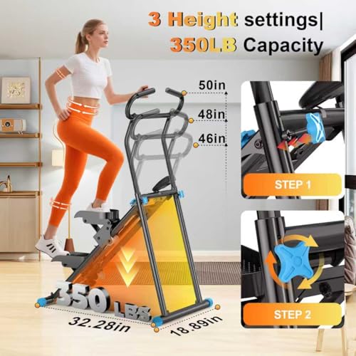 FitNexus 350lb Capacity Home Stair Stepper with LCD Display & Non-Slip Pedals