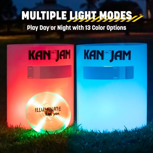Kan Jam Illuminate LED Disc Toss Game - Outdoor Party & Night Play