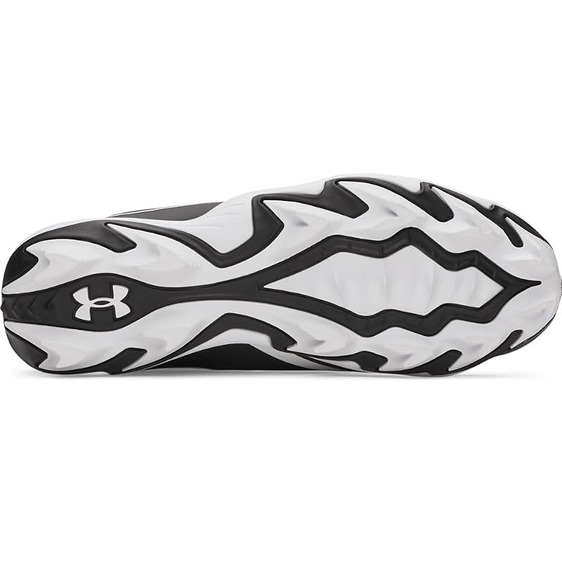 Under Armour Leadoff Icon Low RM JR Baseball Cleats - 001 Black/Black/White Little Kid