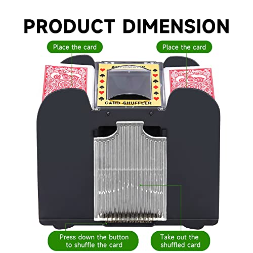 Automatic Card Shuffler for 1-6 Decks Battery Operated Casino Poker UNO