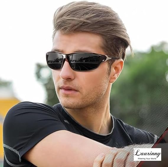 Skiennix Sports Polarized Sunglasses - 100% UV Protection for Men | Ideal for Cycling, Driving & Fishing