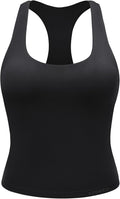 YEOREO Racerback Workout Tank Top - U Neck Padded Camisole for Women | Sleeveless Gym & Yoga Shirt