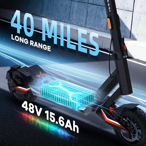 Joyful Rider 1000W Electric Scooter 30MPH Long Range Off-Road Foldable Adult E-Scooter