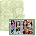 KPOP A5 6 Ring Photocard Binder Green - Portable Card Album with 240 Pockets
