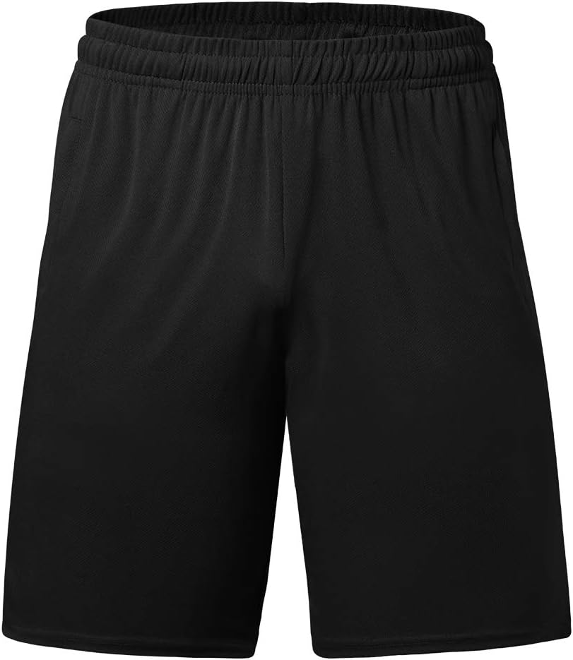 Skiennix Men's Basketball Shorts - Lightweight Dry-Fit Athletic Training with Zipper Pockets | Regular & Big Tall Sizes