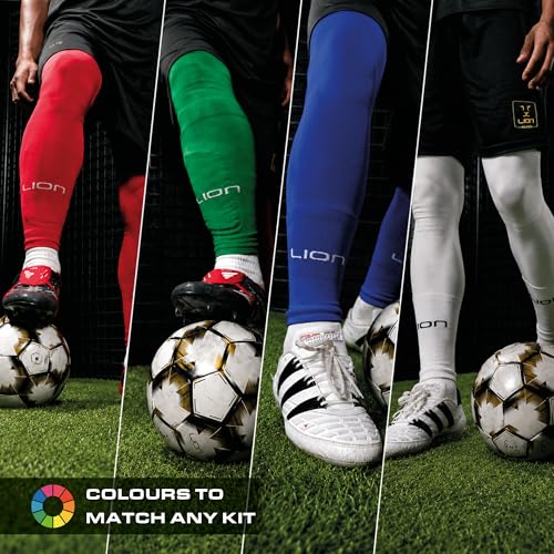 Kids Soccer Leg Sleeves - Pre-Cut Match Soccer Socks for Youth - Black
