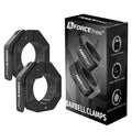 Quick Release Olympic Barbell Collars 2" (Pair) - Non-Slip Weightlifting Barbell Clips for Secure Powerlifting, Home & Gym - High-Strength Metal Bar Clamps