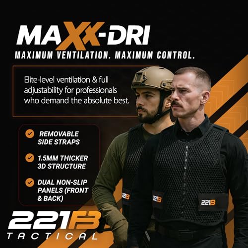 Large Tactical Maxx-Dri Ventilation Vest - Adjustable Lightweight Airflow Vest