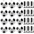 24 Pack Size 5 Soccer Balls with Pumps Bulk Set for Training & Games