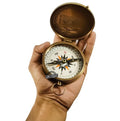 Brass Pocket Compass, Gift to Son from Dad Mom, American Scout Engraved, Communion, Baptism Birthday Keepsake Gifts for Men and Women