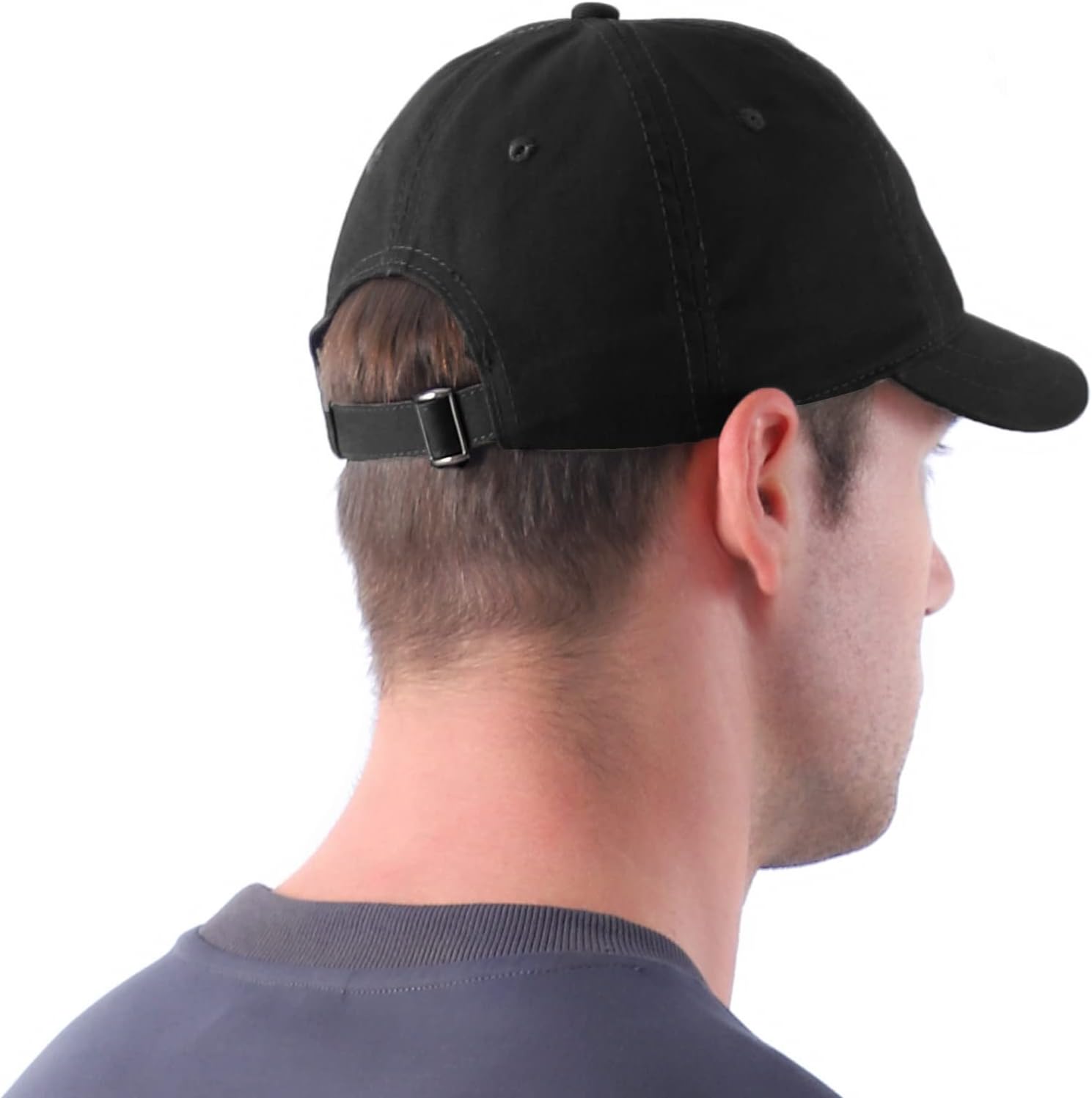 Skiennix Short Brim Baseball Cap - Adjustable Cotton Dad Hat for Outdoor Sports | Unisex Design